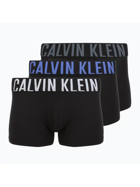 Боксери Calvin Klein Trunk 3 pairs black bodies/turbulence/white/iridescent білі