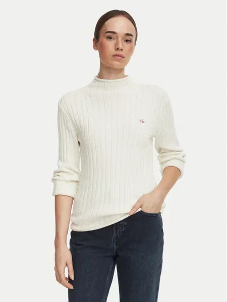 Calvin Klein Jeans Sveter biela