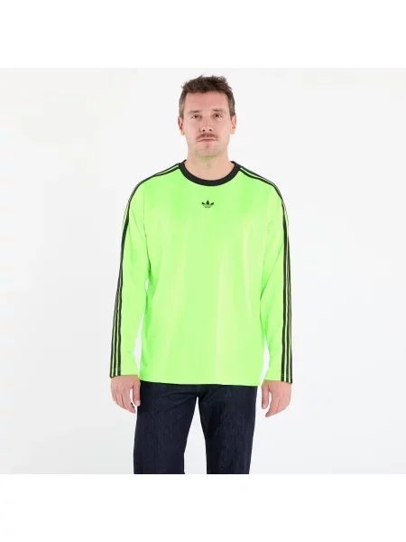Дълго тениска Adidas Originals с дълъг ръкав от джърси черно