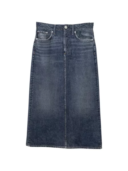 Fustă din denim Rag & Bone albastru