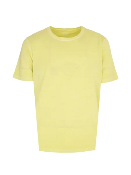 Tricou 120% Lino cu mâneci scurte scurt galben