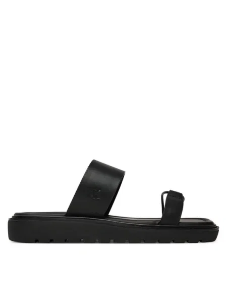 Calvin Klein Jeans Šľapky Rope Sandal Soft Lth Mg čierna
