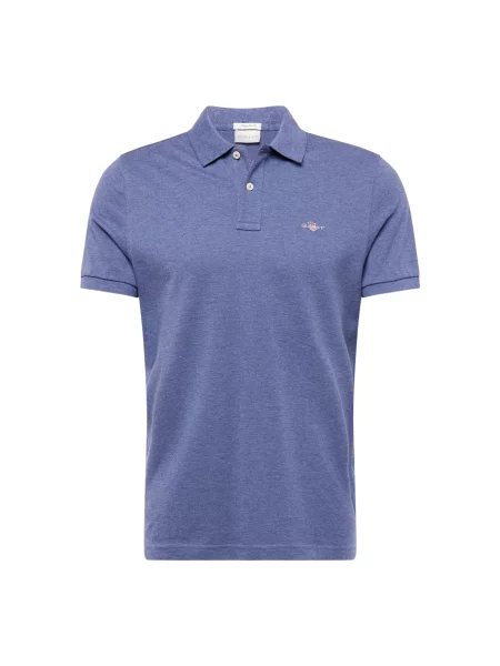 GANT Tricou albastru denim / roșu alb