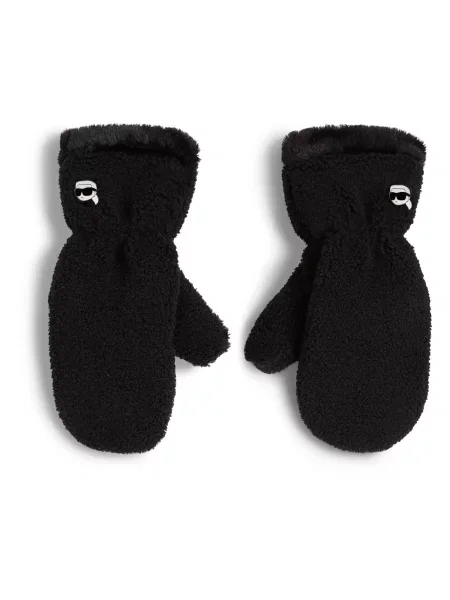 Karl Lagerfeld Mănuși Ikon | shearling negru