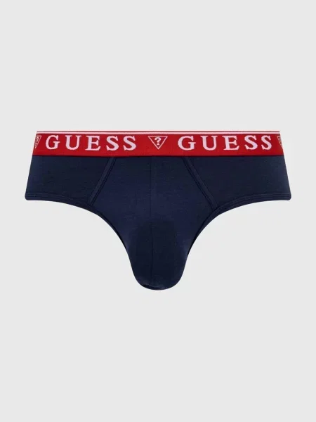 Hlačke slip Guess modra