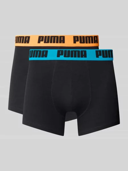 Bokserki o kroju slim fit z mieszanki bawełny w zestaw 2 szt. model EVERDAY' Puma czarne