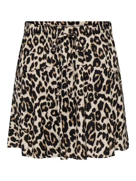 ONLY Fustă ONLNALA maro / gri piatră negru