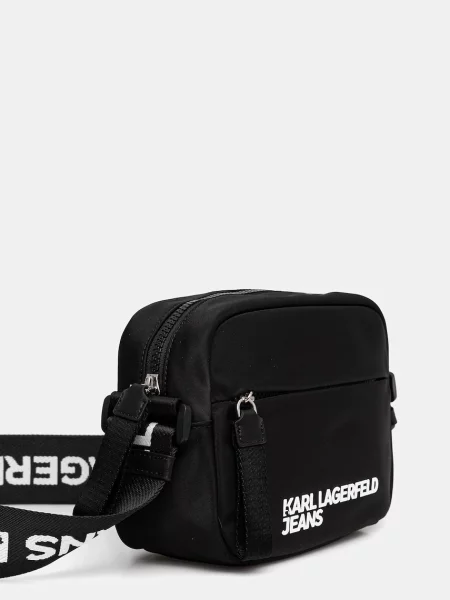 KARL LAGERFELD JEANS Torba za čez ramo / bela črna