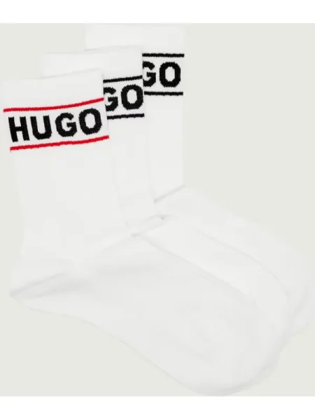 HUGO Red Șosete roșu / negru alb