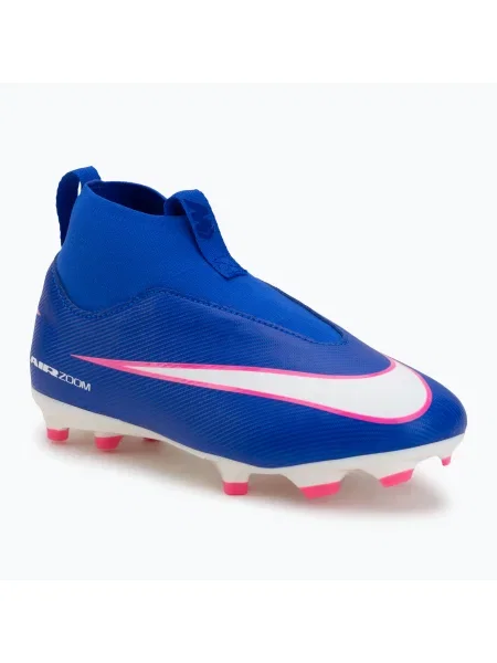 Încălțăminte de fotbal pentru copii Nike Mercurial Superfly 10 Academy FG/MG racer blue/white alb