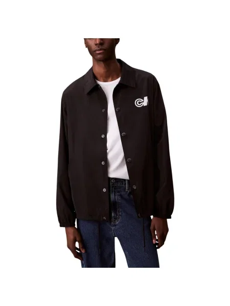 Geacă de blugi Calvin Klein Jeans negru