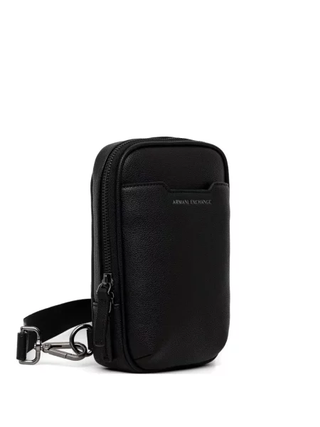 Curea Armani Exchange cu autograf negru