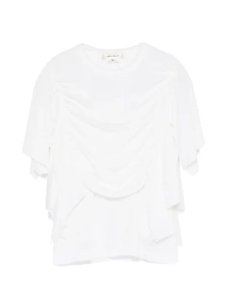 Tričko Comme Des Garçons s volány bílé