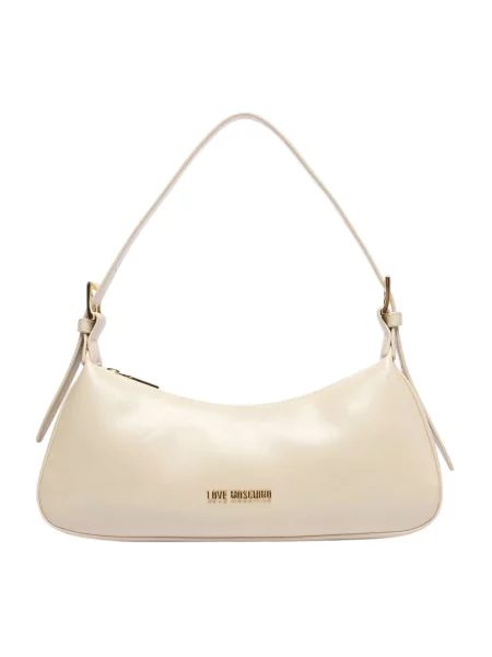Torebka Love Moschino skórzana beżowa