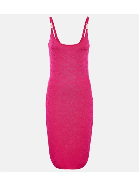 Rochie midi Versace până la genunchi de costum roz