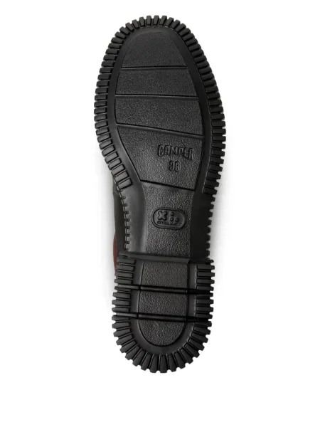 Ниски обувки Camper с връзки с дантела червено