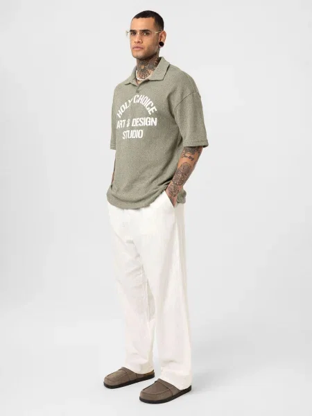 Dandalo Tricou kaki alb