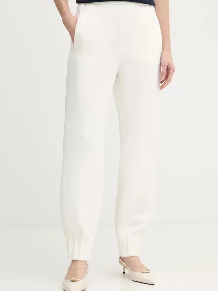 MM pantaloni de trening VISTA drept high waist bej