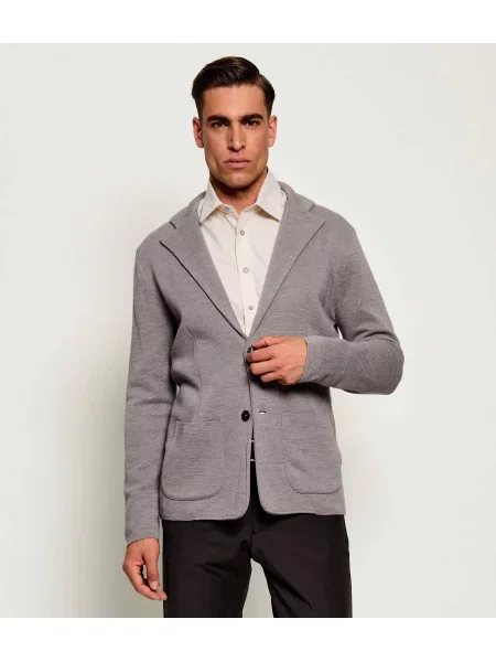 Sand Copenhagen Cardigan Milano cu adaos de lână gri