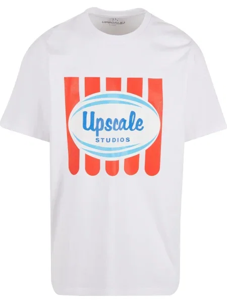 MT Upscale Tricou Ice Cream albastru / galben / portocaliu alb