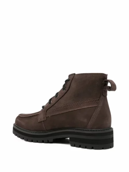 Botine Timberland cu șireturi din piele maro