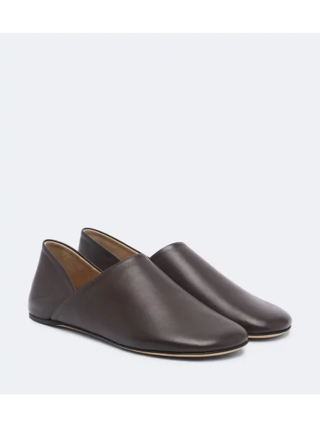 Chiloți Jw Anderson din piele slip-on maro