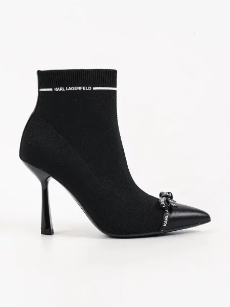 Karl Lagerfeld botine cu cui pentru femei Pandara negru