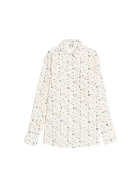 Koszula Ines De La Fressange Paris w kwiatki różowa