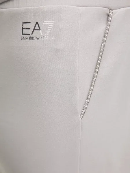 Однотонные спортивные штаны Ea7 Emporio Armani серые