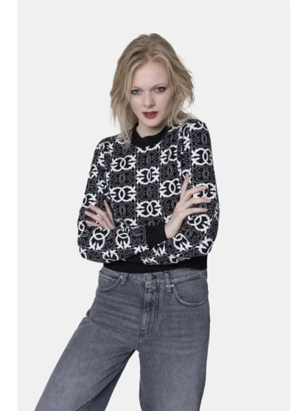 PINKO Pulover Gypsies alb