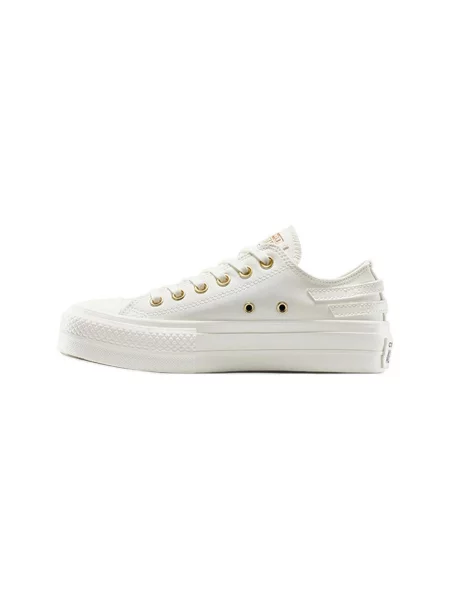 Pantofi Converse cu cataramă alb