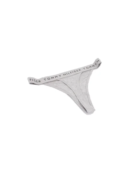 Chiloți tanga Tommy Hilfiger gri