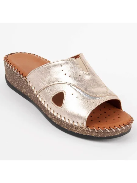 Pantofi Purapiel auriu