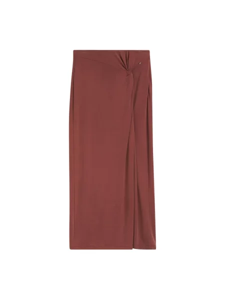 Spódnica maxi Hugo z dżerseju czerwona