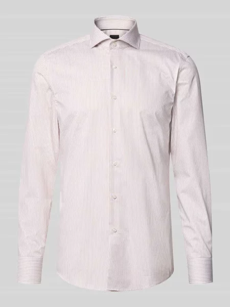 Koszula biznesowa o kroju slim fit z czystej bawełny model Boss