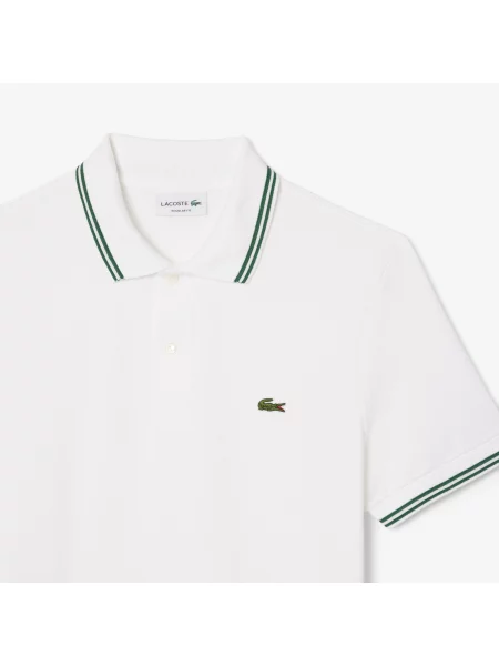 Поло Lacoste белое