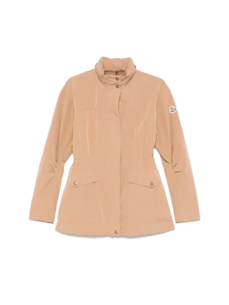 Krótka parka Moncler brązowa