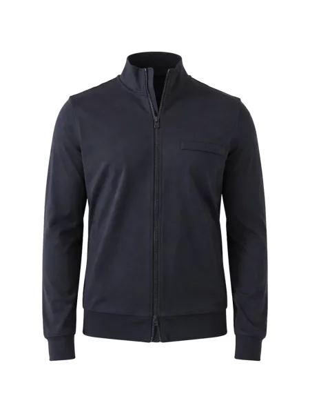 Hanorac cu fermoar Patrick Assaraf albastru