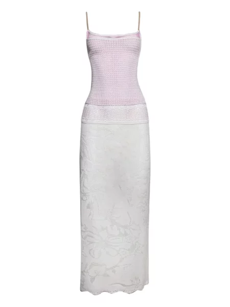 Rochie midi Roberta Einer din dantelă până la genunchi de costum roz
