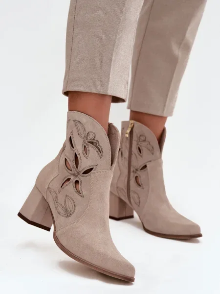 Semišové kotníkové boty Zazoo