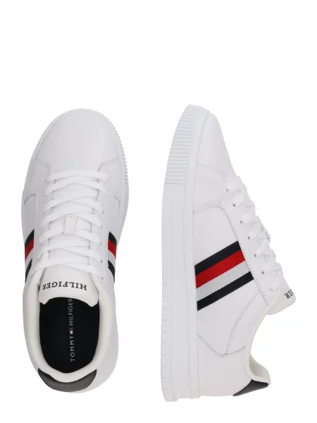 Pruhované tenisky Tommy Hilfiger biela