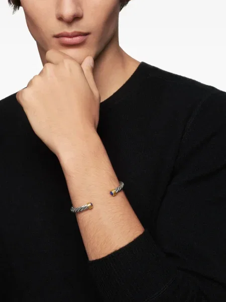 Brăţară David Yurman clasică argintiu