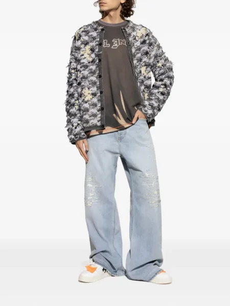 Tricou Diesel lung maro