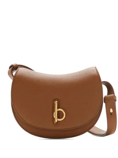 Geanta de piele Burberry din piele maro