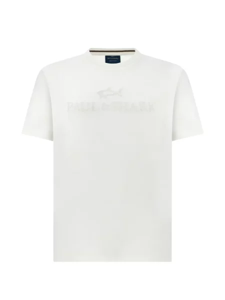 Tricou Paul & Shark cu broderie alb