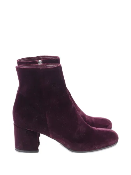 Кадифени боти до глезена Gianvito Rossi виолетово