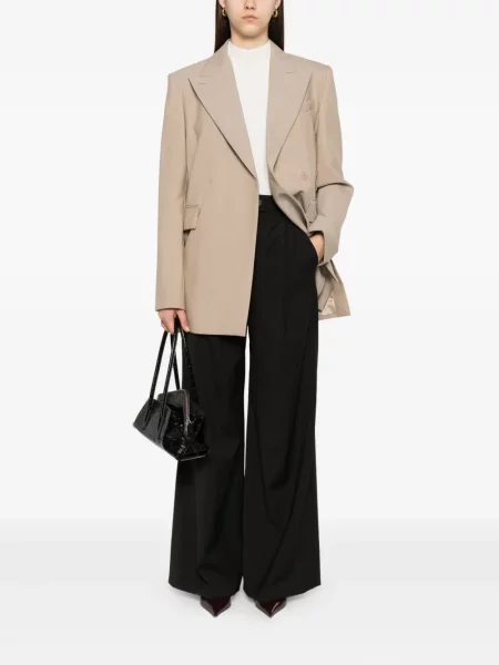 Pantaloni Sportmax plisate negru