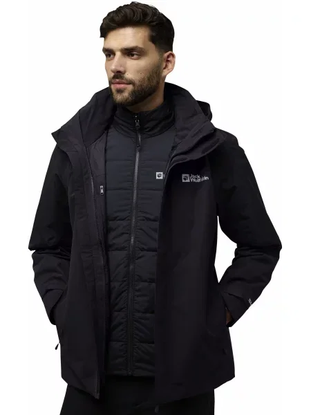 Зимова куртка Jack Wolfskin Romberg jkt m темно-сірий сіра