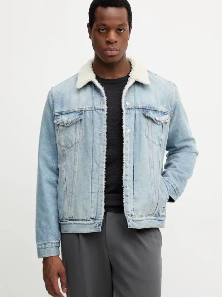 Дънково яке Levi's преходен модел синьо