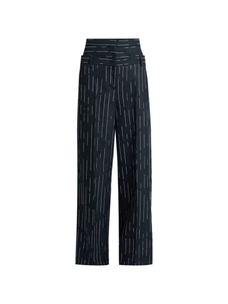 Pantaloni Erdem cu dungi albastru